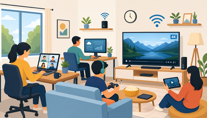 How Much Internet Speed Do You Need for Work-From-Home and 4K Streaming?